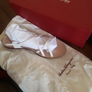 Beautiful  withe Ferragamo Sandals